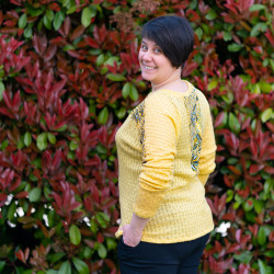 Patron PDF couture pull Poivre et sel, du 34 au 56, 4 statures