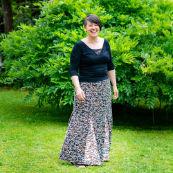 Patron PDF jupe longue Badiane, 34 au 56, 4 statures, couture débutant