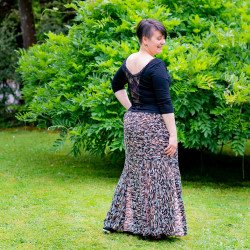 Patron PDF jupe longue Badiane, 34 au 56, 4 statures, couture débutant