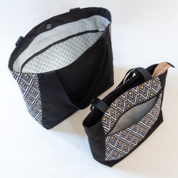 Patron PDF couture complet du sac cabas Cumin, en 4 formats