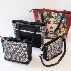 Patron PDF couture complet du sac cabas Cumin, en 4 formats