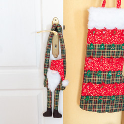 Patron couture PDF du lutin Séraphin, une décoration de Noël DIY