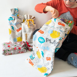 Tuto couture DIY et patron PDF de poches cadeaux zéro déchet