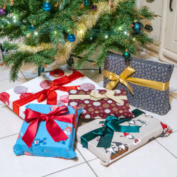 Patron couture PDF d'emballage cadeau zéro déchet Noël et anniversaire