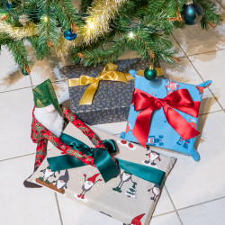 Patron couture PDF d'emballage cadeau zéro déchet Noël et anniversaire