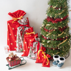 Tuto couture DIY et patron PDF de poches cadeaux zéro déchet