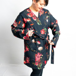 Patron couture PDF veste kimono Yuzu, du XS au 4XL