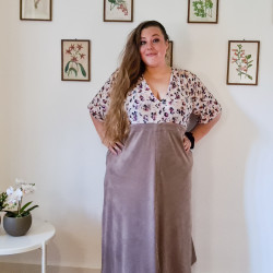 Tuto PDF robe été longue Wasabi, grandes tailles 50 au 64, 4 statures