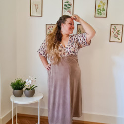 Tuto PDF robe été longue Wasabi, grandes tailles 50 au 64, 4 statures