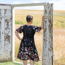 Patron PDF robe blouse portefeuille Sésame, du 34 au 56