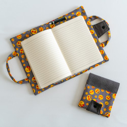 Tuto couture DIY et patron PDF de protège carnet et livre Réglisse