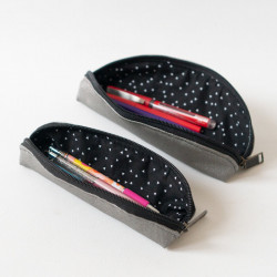 Tuto PDF de couture DIY de trousses à maquillage ou à stylos