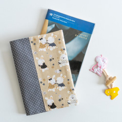 Tuto couture DIY et patron PDF de protège carnet et livre Réglisse