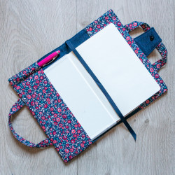 Tuto couture DIY et patron PDF de protège carnet et livre Réglisse