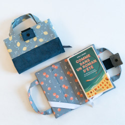 Tuto couture DIY et patron PDF de protège carnet et livre Réglisse