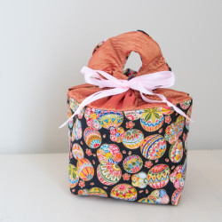 Tuto couture DIY et patron PDF de panier 3 en 1 : panière, sac, cadeau