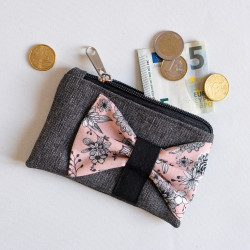 Tuto couture DIY et patron PDF de pochette et porte-monnaie Groseille