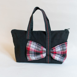 Tuto couture DIY et patron PDF de sac cabas avec nœud Groseille