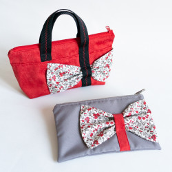 Tuto couture DIY et patron PDF de sac cabas et pochette Groseille