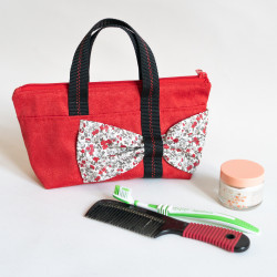 Tuto couture DIY et patron PDF de sac cabas et pochette Groseille