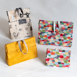 Tuto couture et patron PDF de pochette facile à coudre Curcuma