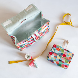 Tuto couture et patron PDF de pochette facile à coudre Curcuma