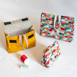 Tuto couture et patron PDF de pochette facile à coudre Curcuma