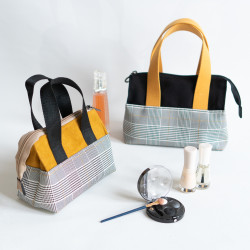 Tuto couture DIY et patron PDF de trousse et sac Curry, 5 tailles