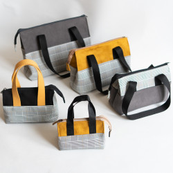 Tuto couture DIY et patron PDF de trousse et sac Curry, 5 tailles