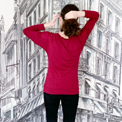 Patron PDF débutant T-shirt Litchi, manches chauve-souris, du 34 au 56