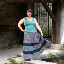 Patron PDF débutant robe, blouse, jupe Mirabelle, du 34 au 56