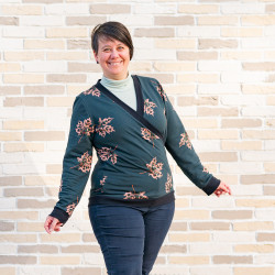 Patron PDF débutant pull sweat Cannelle, du 34 au 56