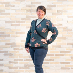 Patron PDF débutant pull sweat Cannelle, du 34 au 56