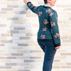 Patron PDF débutant pull sweat Cannelle, du 34 au 56