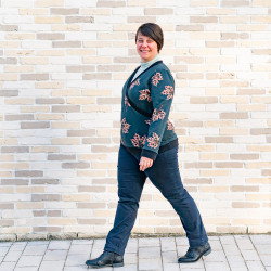 Patron PDF débutant pull sweat Cannelle, du 34 au 56