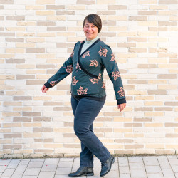 Patron PDF débutant pull sweat Cannelle, du 34 au 56