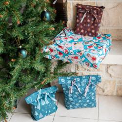 Tuto couture facile patron PDF de pochette cadeau zéro déchet Surprise