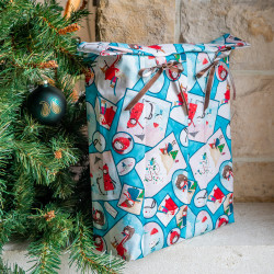 Tuto couture facile patron PDF de pochette cadeau zéro déchet Surprise