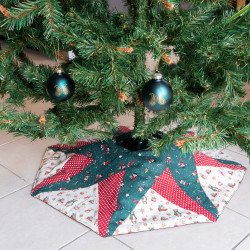 Tuto couture facile et patron PDF d'une jupe de sapin Noël