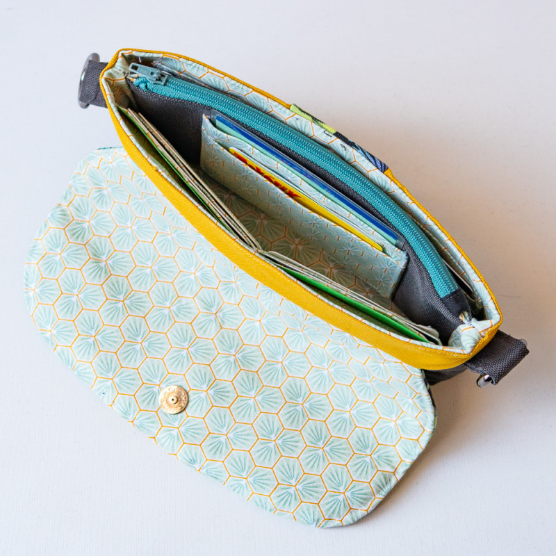Patron PDF complet de pochette portefeuille Patron PDF complet de pochette portefeuille