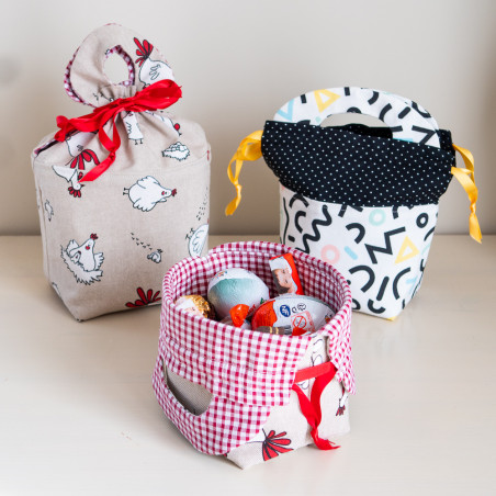 Emballage Cadeau Noel Pochette Tissu Noel Tuto Couture