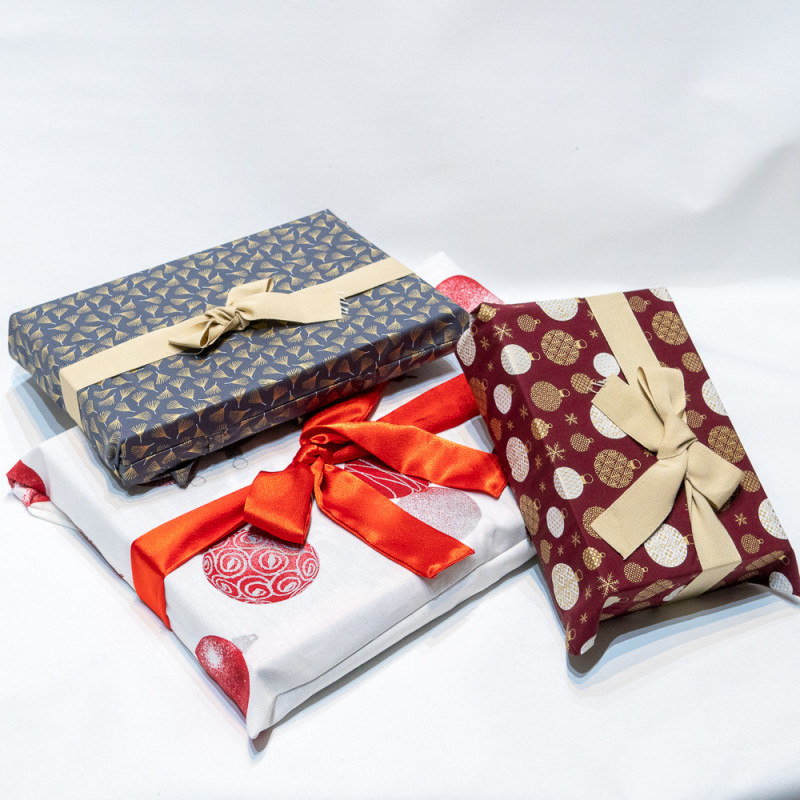 Patron couture PDF d'emballage cadeau zéro déchet Noël et anniversaire